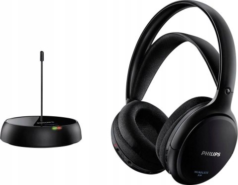 Bezprzewodowe Słuchawki Philips Shc5200/10, Radiowe, 14H Pracy, Czarne