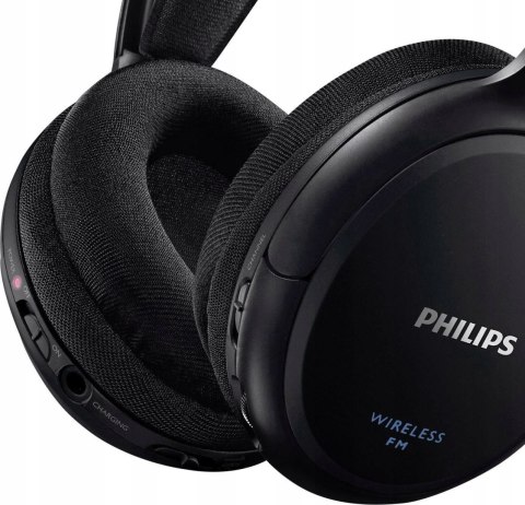 Bezprzewodowe Słuchawki Philips Shc5200/10, Radiowe, 14H Pracy, Czarne