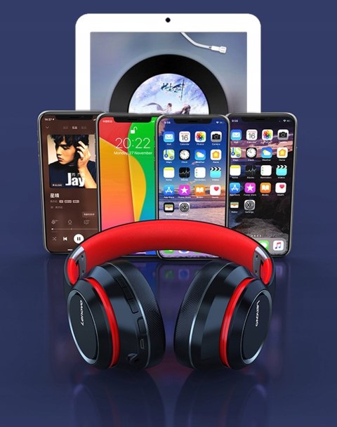 Lenovo Hd200 Bluetooth 5.0 Gamingowe Słuchawki Nauszne, 20H Muzyki, Ipx4