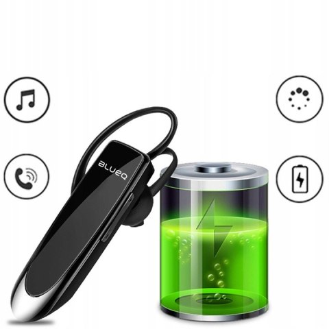 Słuchawka Bluetooth 5.0 Z Mikrofonem Cvc 6.0, 22H Muzyki, 30 Dni Czuwania