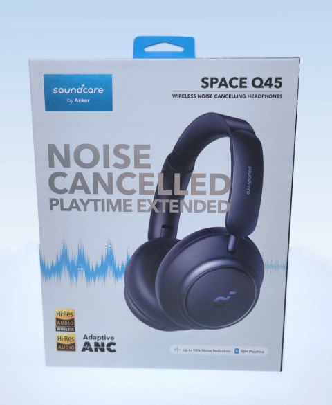 Słuchawki Bezprzewodowe Soundcore Q45 Blue, 50H Anc, Ldac, Mikrofony Ai