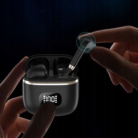 Słuchawki Bluetooth 5.3 Tws Dudao U15pro, Usb-C, Led, 12M Zasięg, Czarne