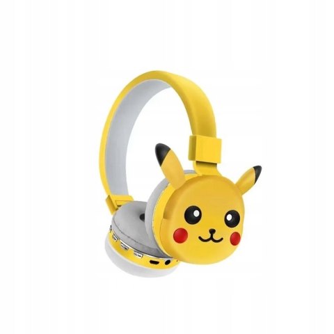 Słuchawki Bluetooth Dla Dzieci Pikachu Pokemon, Regulowane, 8H Bateria