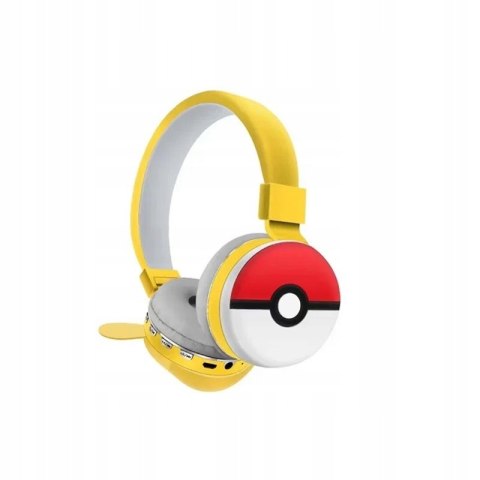 Słuchawki Bluetooth Dla Dzieci Pikachu Pokemon, Regulowane, 8H Bateria
