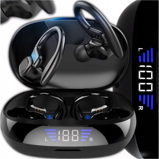 Słuchawki Bluetooth Sportowe Ipx7 Z Powerbankiem I Wyświetlaczem Lcd 75