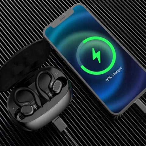 Słuchawki Bluetooth Sportowe Ipx7 Z Powerbankiem I Wyświetlaczem Lcd 75