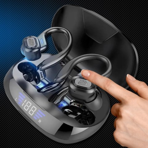 Słuchawki Bluetooth Sportowe Ipx7 Z Powerbankiem I Wyświetlaczem Lcd 75