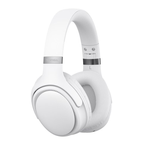 Słuchawki Bluetooth Tonsil R35bt Białe Z Fm, Micro Sd, 55H Muzyki
