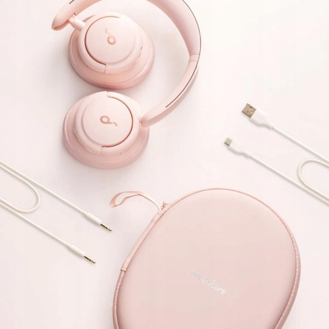 Soundcore Q30 Bezprzewodowe Anc Słuchawki Hi-Res 70H Różowe Bluetooth 5.3
