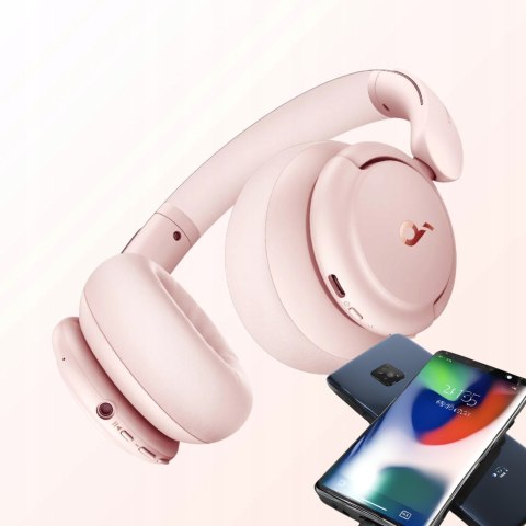 Soundcore Q30 Bezprzewodowe Anc Słuchawki Hi-Res 70H Różowe Bluetooth 5.3