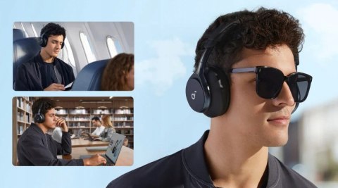Soundcore Space One Czarne Anc Ldac Hi-Res 40H Redukcja Szumów 5 Poziomów