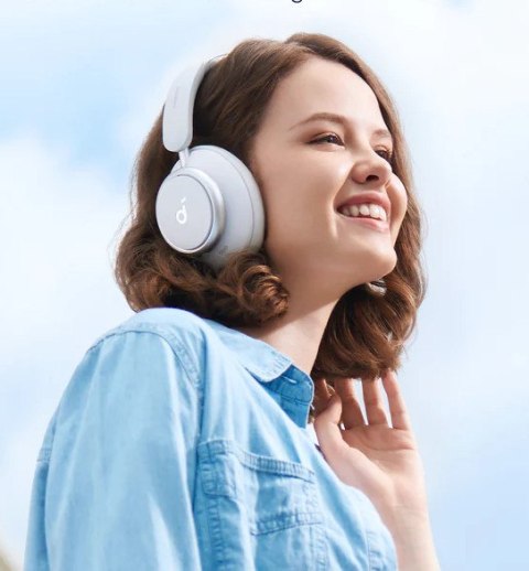 Soundcore Space Q45 Anc Słuchawki Bezprzewodowe Nauszne 50H Białe Z Etui