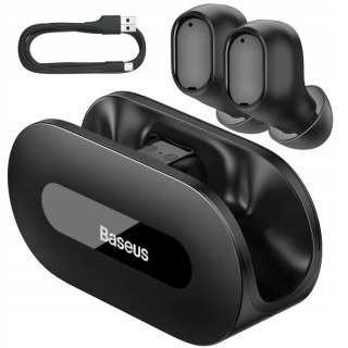 Baseus Bowie Ez10 Słuchawki Bluetooth 5.3 Tws Z Etui 25H Douszne Czarne