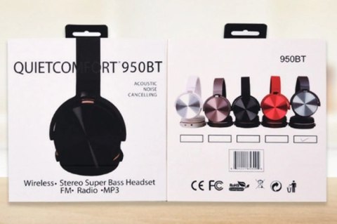 Bezprzewodowe Słuchawki Bluetooth 950Bt Z Mikrofonem I Redukcją Szumów