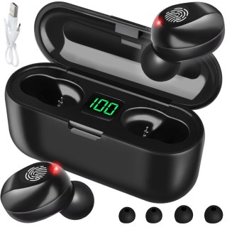Bezprzewodowe Słuchawki Bluetooth Sportowe Tws Z Powerbankiem 2000Mah Ip20
