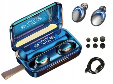 Bezprzewodowe Słuchawki Bluetooth Tws F9 Z Powerbankiem I Redukcją Szumów