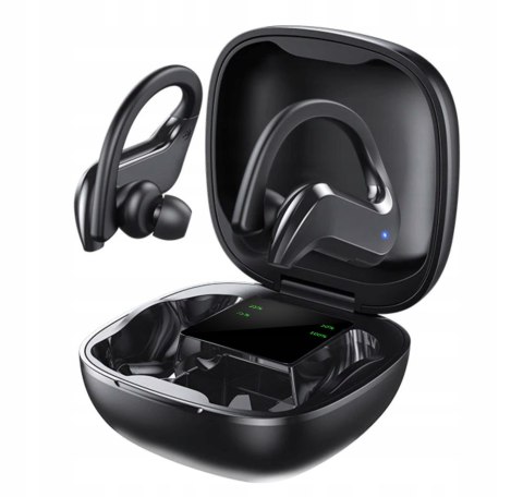 Bezprzewodowe Słuchawki Dokanałowe Z Powerbankiem Bluetooth 5.0 Czarne