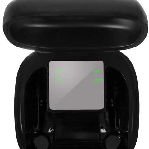 Bezprzewodowe Słuchawki Dokanałowe Z Powerbankiem Bluetooth 5.0 Czarne