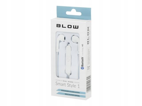 Bezprzewodowe Słuchawki Douszne Bluetooth Z Mikrofonem Do Sportu Białe