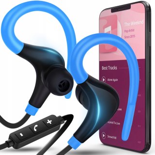 Bezprzewodowe Słuchawki Sportowe Bluetooth Z Redukcją Szumów I Mikrofonem