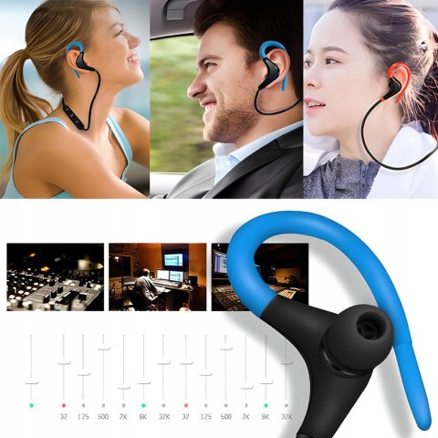 Bezprzewodowe Słuchawki Sportowe Bluetooth Z Redukcją Szumów I Mikrofonem