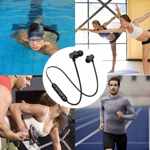 Bezprzewodowe Słuchawki Sportowe Bluetooth Z Redukcją Szumów, Mikrofon