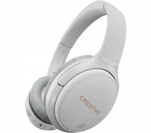 Creative Zen Hybrid Anc Słuchawki Nauszne Bluetooth 5.0 Białe Z Mikrofonem