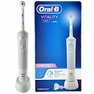 Oral - B Vitality 100 Sensi Ultrathin Szczoteczka Elektryczna 2D Biała