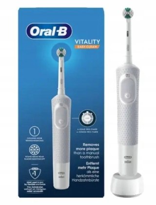 Oral-B Vitality D100 Easy Clean Biała Szczoteczka Elektryczna 2D Action