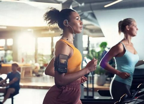 Philips Taa4205bk Słuchawki Sportowe, Wodoodporne, Bluetooth, Czujnik Tętna