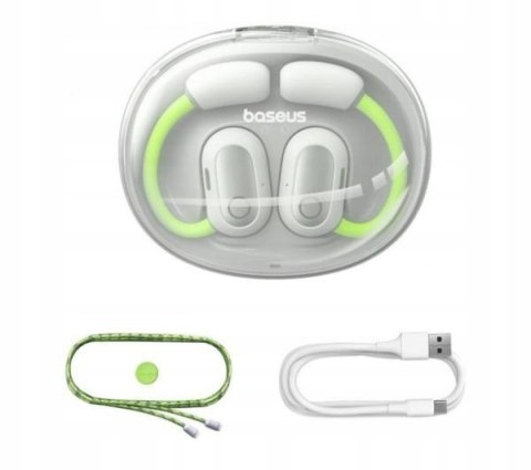Słuchawki Bluetooth 5.3 Baseus Eli Sport 1, Zielone, Zaczep Na Ucho, Ipx4