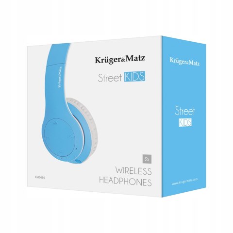 Słuchawki Bluetooth Dziecięce Krugermatz Street Kids Z Mikrofonem 89Db