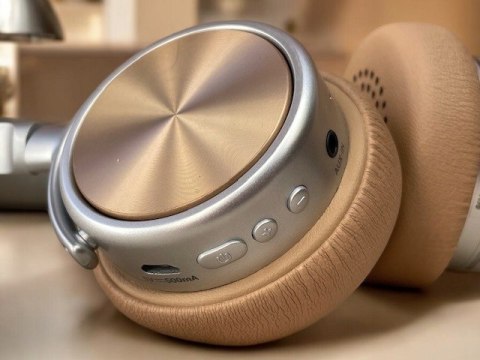 Słuchawki Bluetooth Nauszne 2W1 Terris Bkh 274 Z Mikrofonem Beżowe 12H