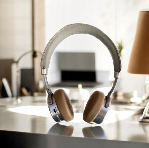 Słuchawki Bluetooth Nauszne 2W1 Terris Bkh 274 Z Mikrofonem Beżowe 12H