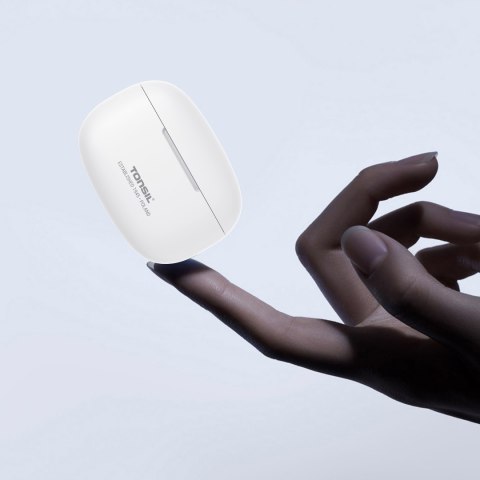 Słuchawki Dokanałowe Douszne Bluetooth Tonsil T50bt Ipx5 Usb-C 75H Białe