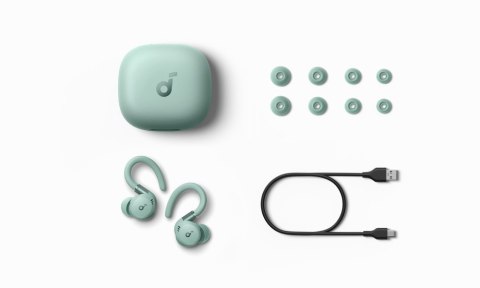 Soundcore Sport X20 Zielone Słuchawki Bezprzewodowe Anc Ip68 Sweatguard 48H