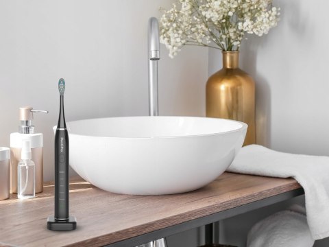 Szczoteczka Soniczna Dentipro 5 Trybów, 6 Końcówek, Etui 45 Dni Naładowania