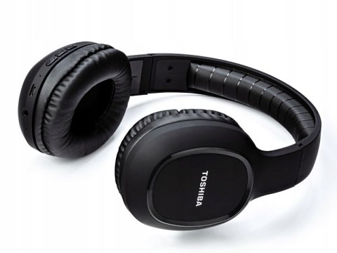 Toshiba Bt160h Słuchawki Bezprzewodowe Bluetooth Mikrofon 10H Dźwięk Czarne