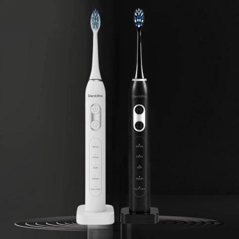 Dentipro Szczoteczka Soniczna 42K Ruchów 5 Trybów 8 Końcówek Ipx7 Indukcja