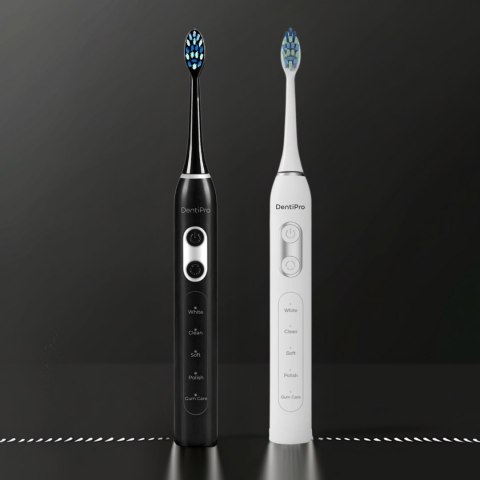 Dentipro Szczoteczka Soniczna 42K Ruchów 5 Trybów 8 Końcówek Ipx7 Indukcja