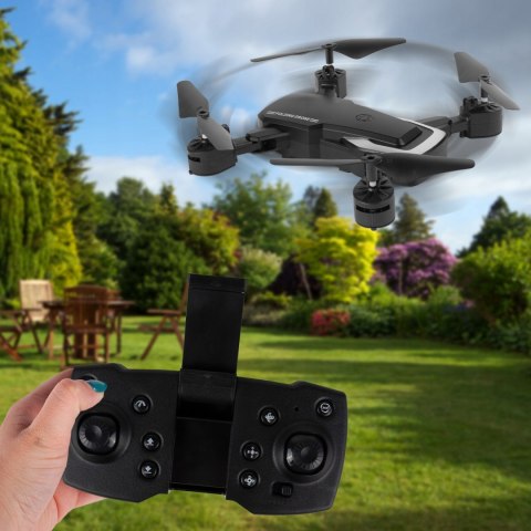 Dron Składany Z Kamerą Hd 0,3Mp, Stabilizacja, Dla Dzieci 14+ W Walizce