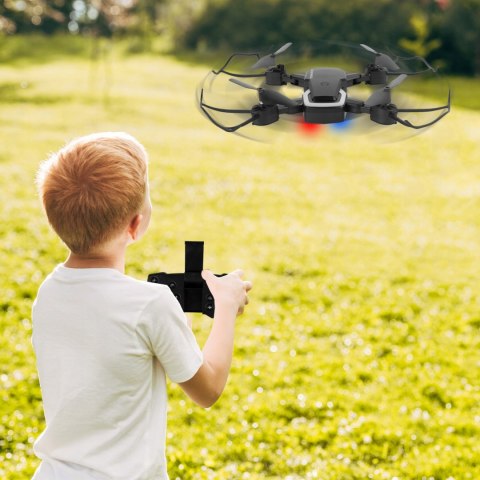 Dron Składany Z Kamerą Hd 0,3Mp, Stabilizacja, Dla Dzieci 14+ W Walizce