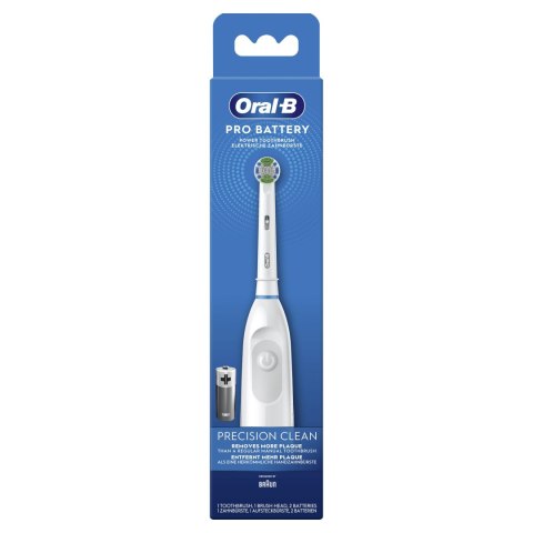 Elektryczna Szczoteczka Oral-B Pro Na Baterie Precyzja Czystość 2Xaa Biała