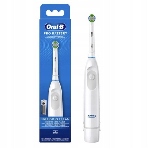 Elektryczna Szczoteczka Oral-B Pro Na Baterie Precyzja Czystość 2Xaa Biała