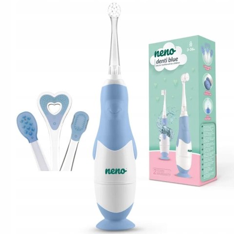 Neno Denti Blue - Elektryczna Szczoteczka Dla Niemowląt 3-36M, Led, Ipx7