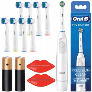 Oral-B Db5 Pro Szczoteczka Elektryczna Na Baterie 9 Końcówek Dentystycznych