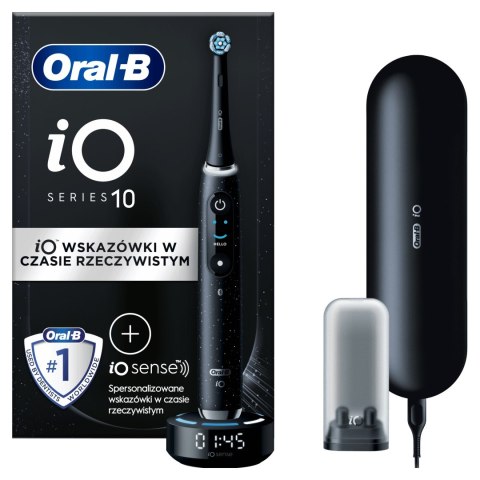 Oral-B Io 10 Czarna Szczoteczka Elektryczna Z Sensorem Nacisku Ochrona