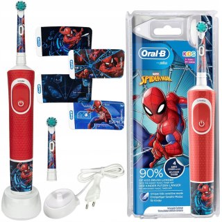 Oral-B Vitality 100 Spiderman Kids Szczoteczka Elektryczna Dla Dzieci 3+