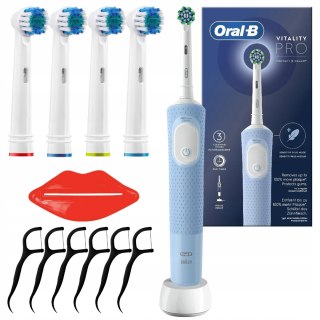 Oral-B Vitality Pro 103: 3 Tryby, Timer, 5 Końcówek, Ładowarka, Wyciskacz