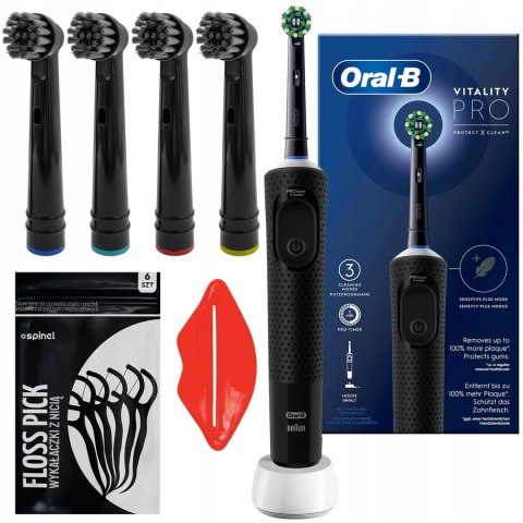 Oral-B Vitality Pro Elektryczna Szczoteczka Do Zębów Z Timerem 4 Końcówki